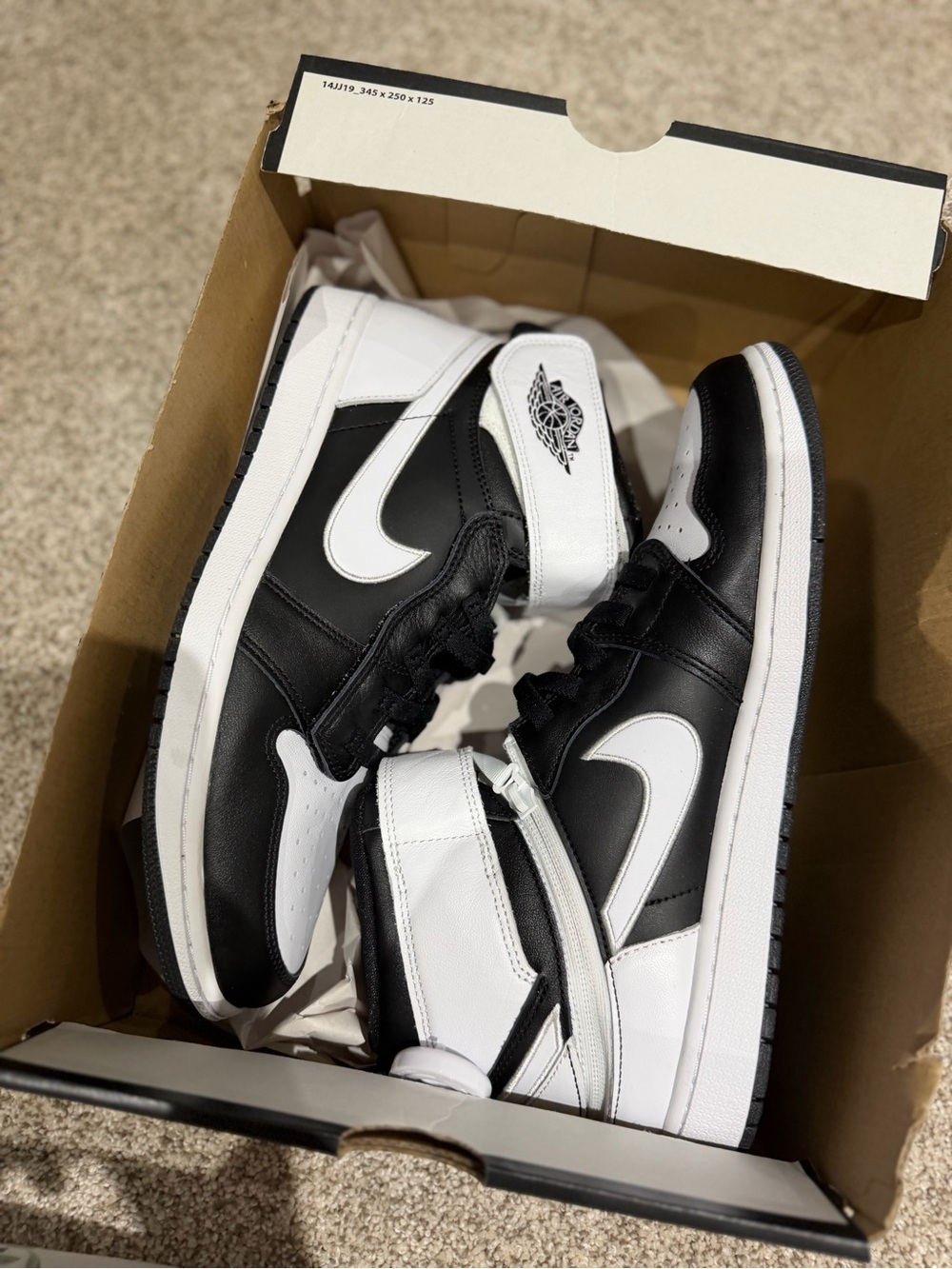 Jordan Men's High-Top Sneakers Black/White